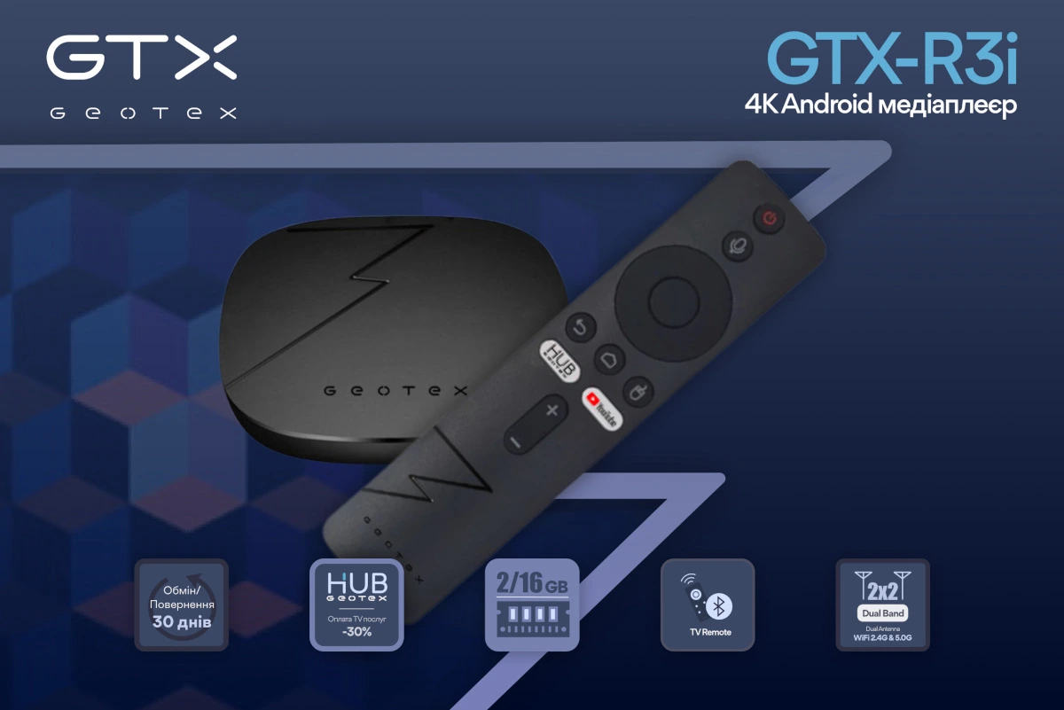 Ілюстрація. Медіаприставка GTX R3i та основні її особливості.